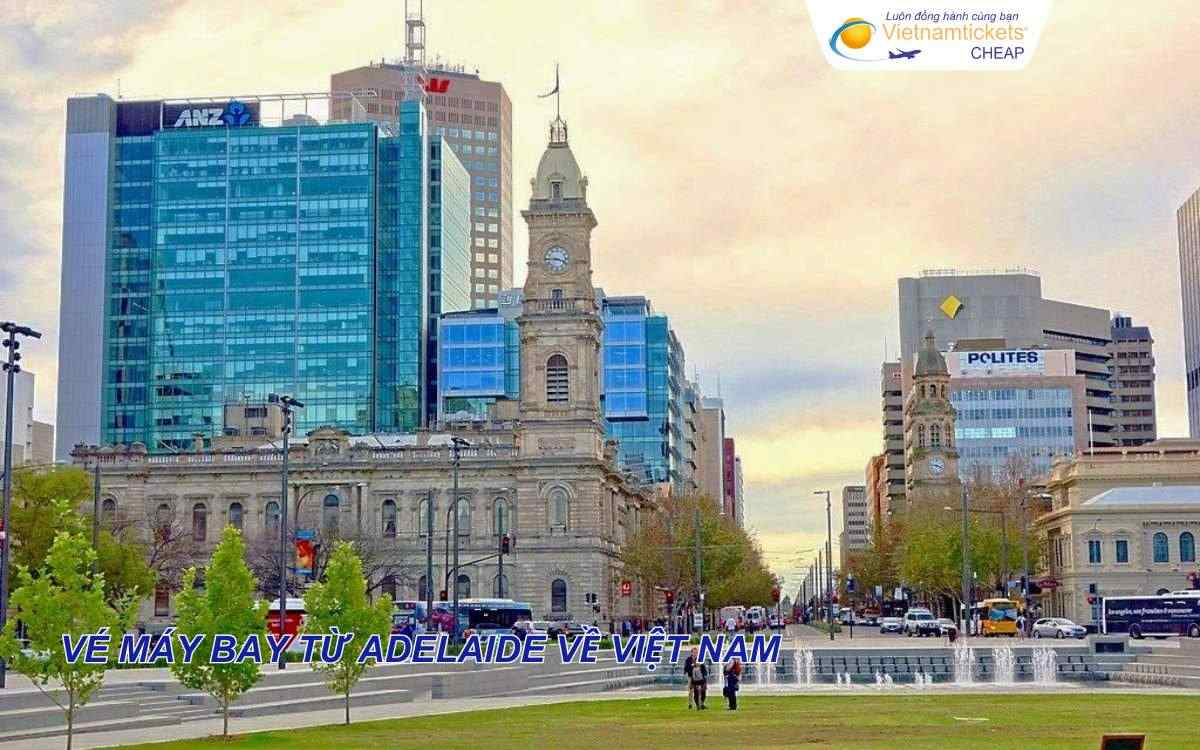 Vé máy bay từ Adelaide về Việt Nam