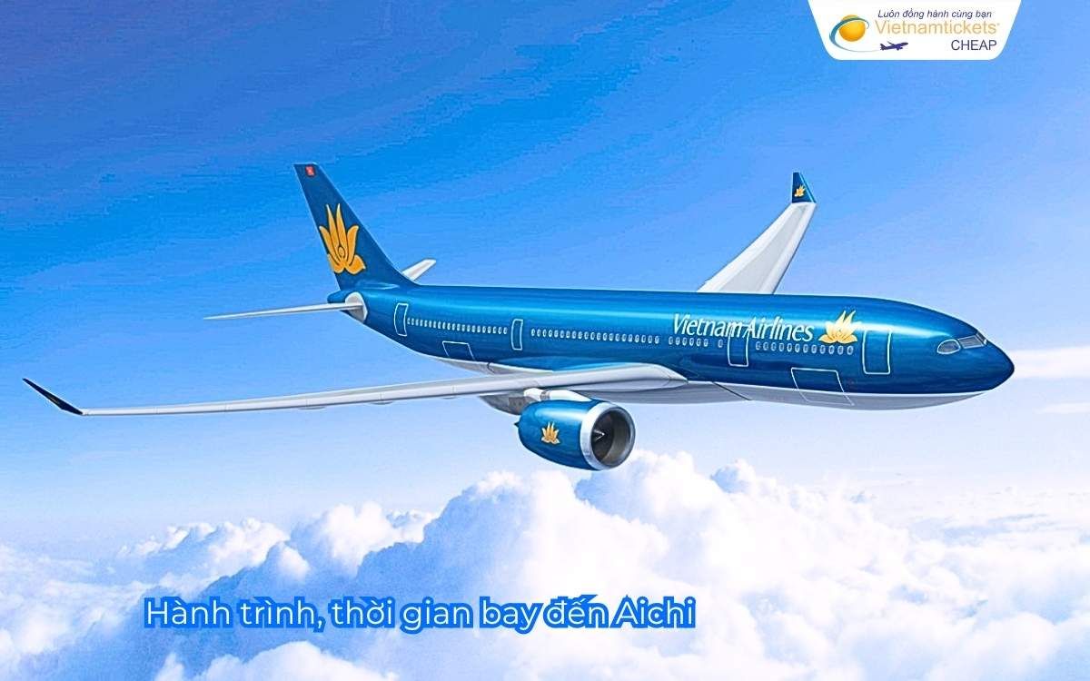 Hành trình, thời gian bay đến Aichi