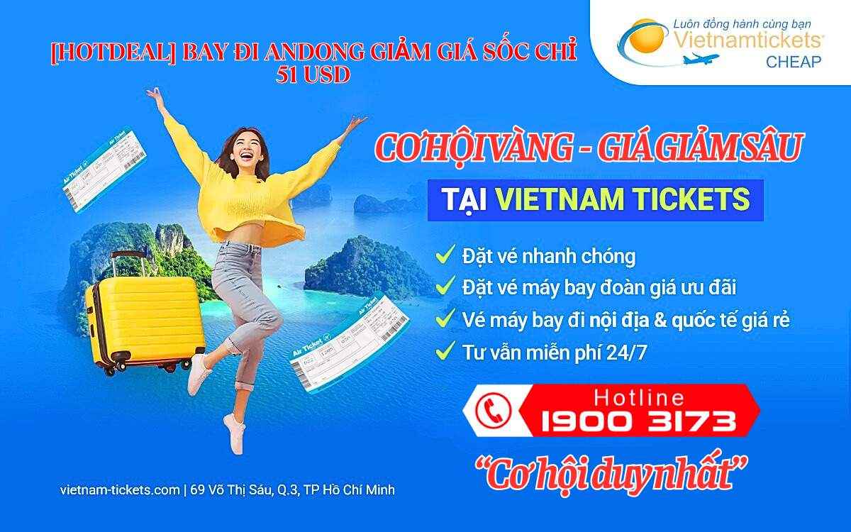 Bay đi Andong giam giá sốc