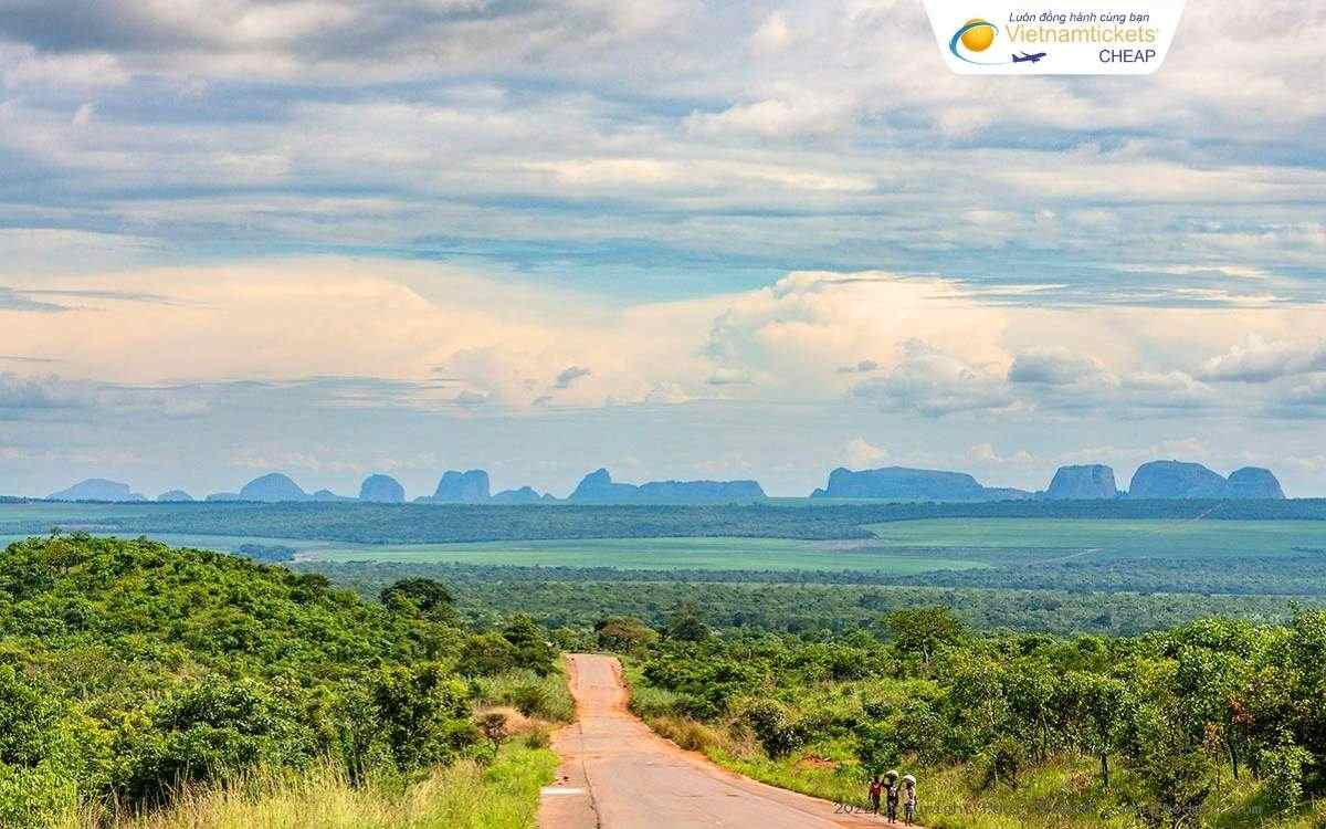 Thời gian bay đến Angola