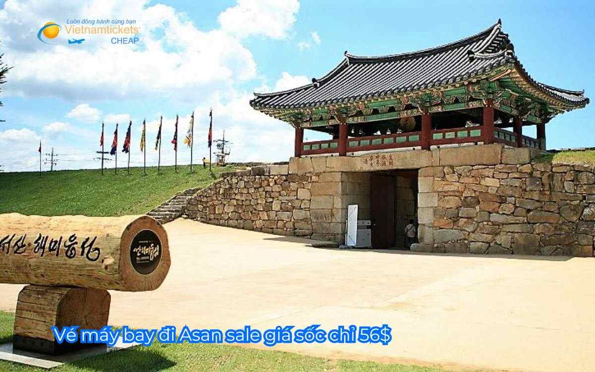 Vé máy bay đi Asan sale giá sốc chỉ 56$