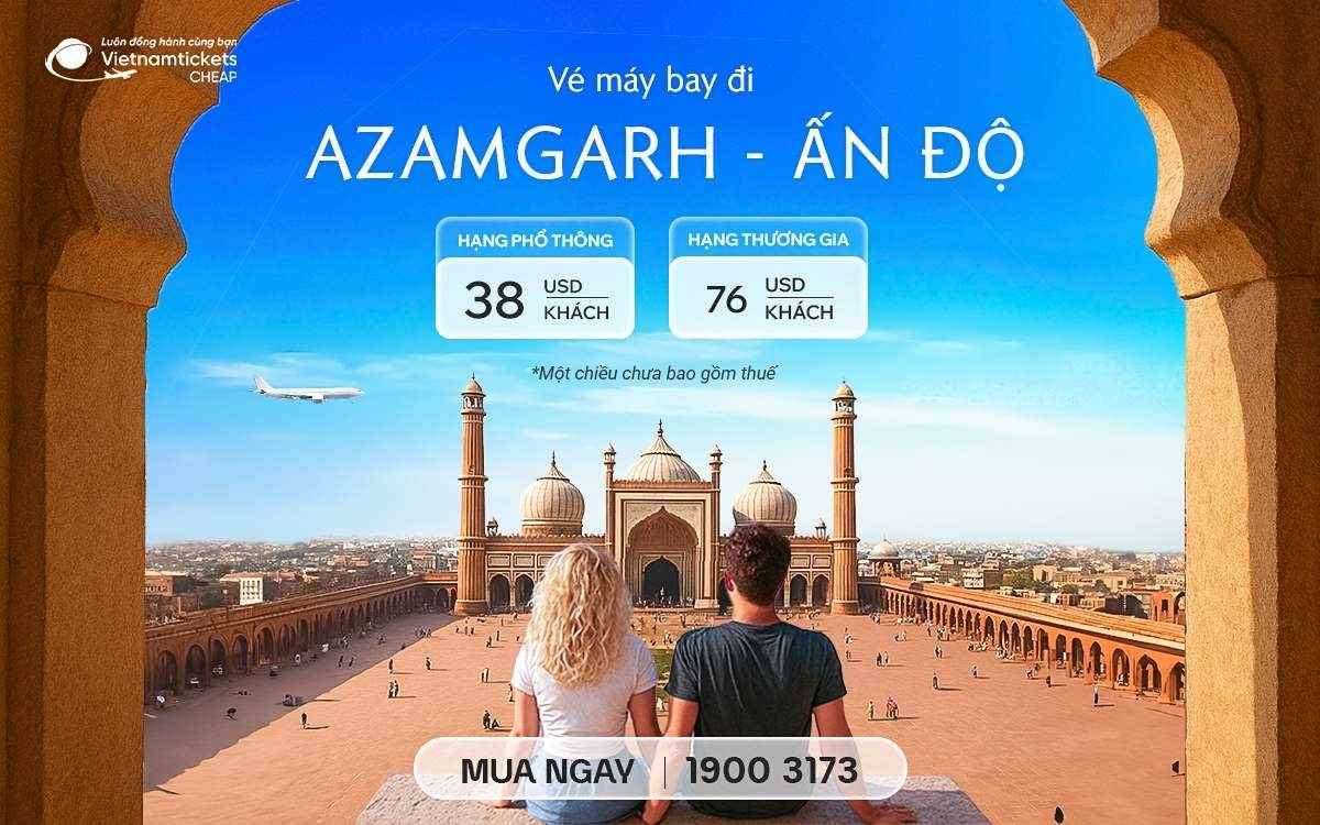 Vé Máy Bay Đi Azamgarh