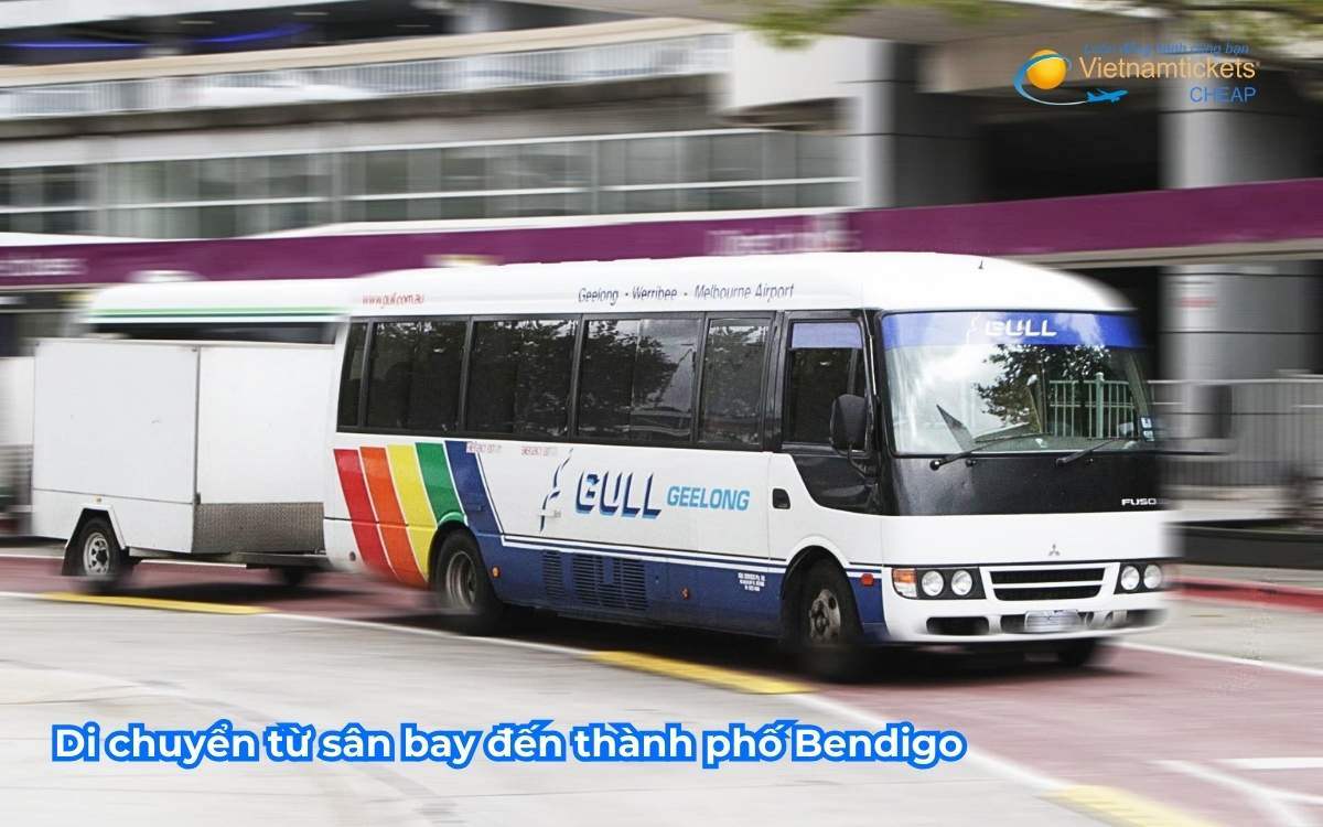Di chuyển từ sân bay đến thành phố Bendigo