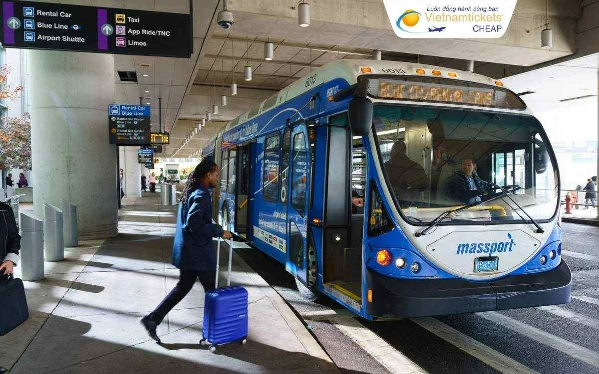 Di chuyển từ sân bay quốc tế Logan