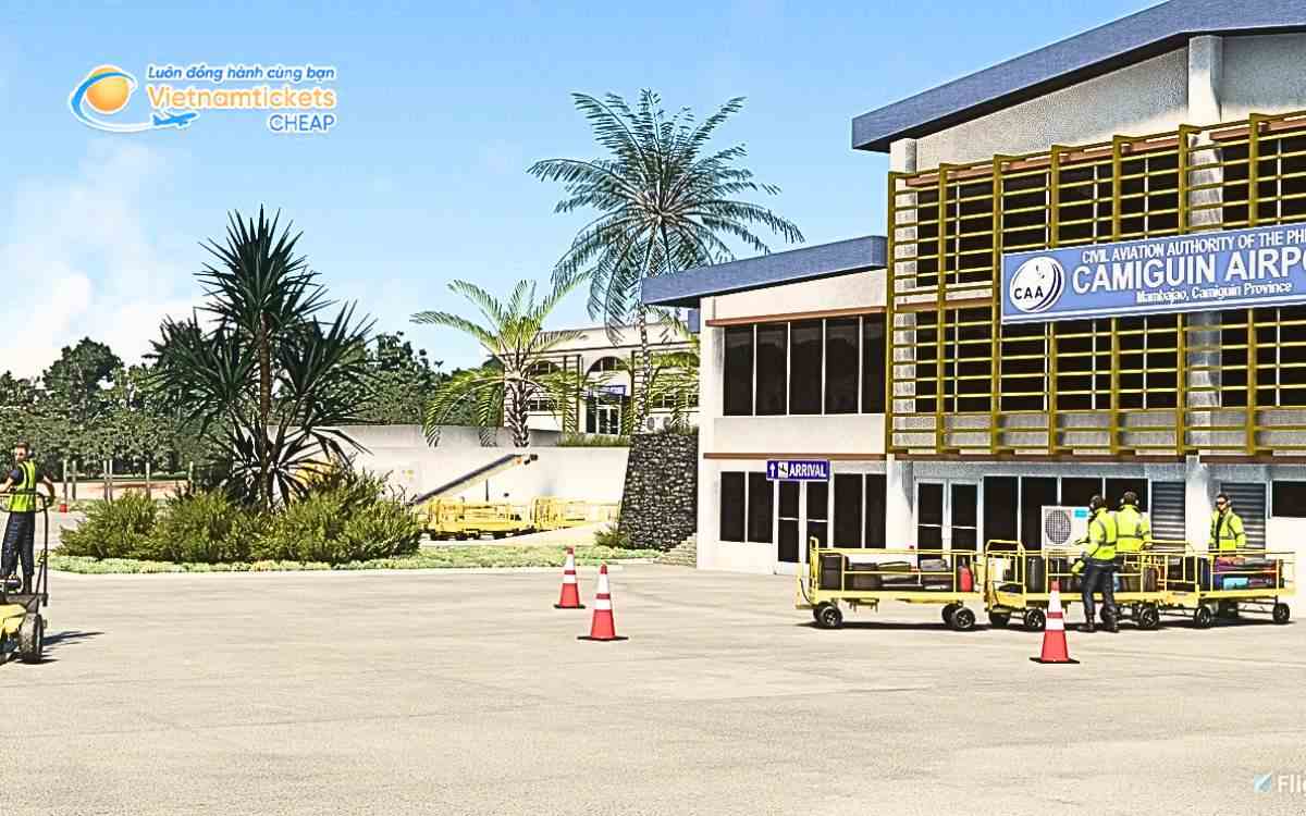 Bay đến Camiguin hạ cánh ở sân bay nào?