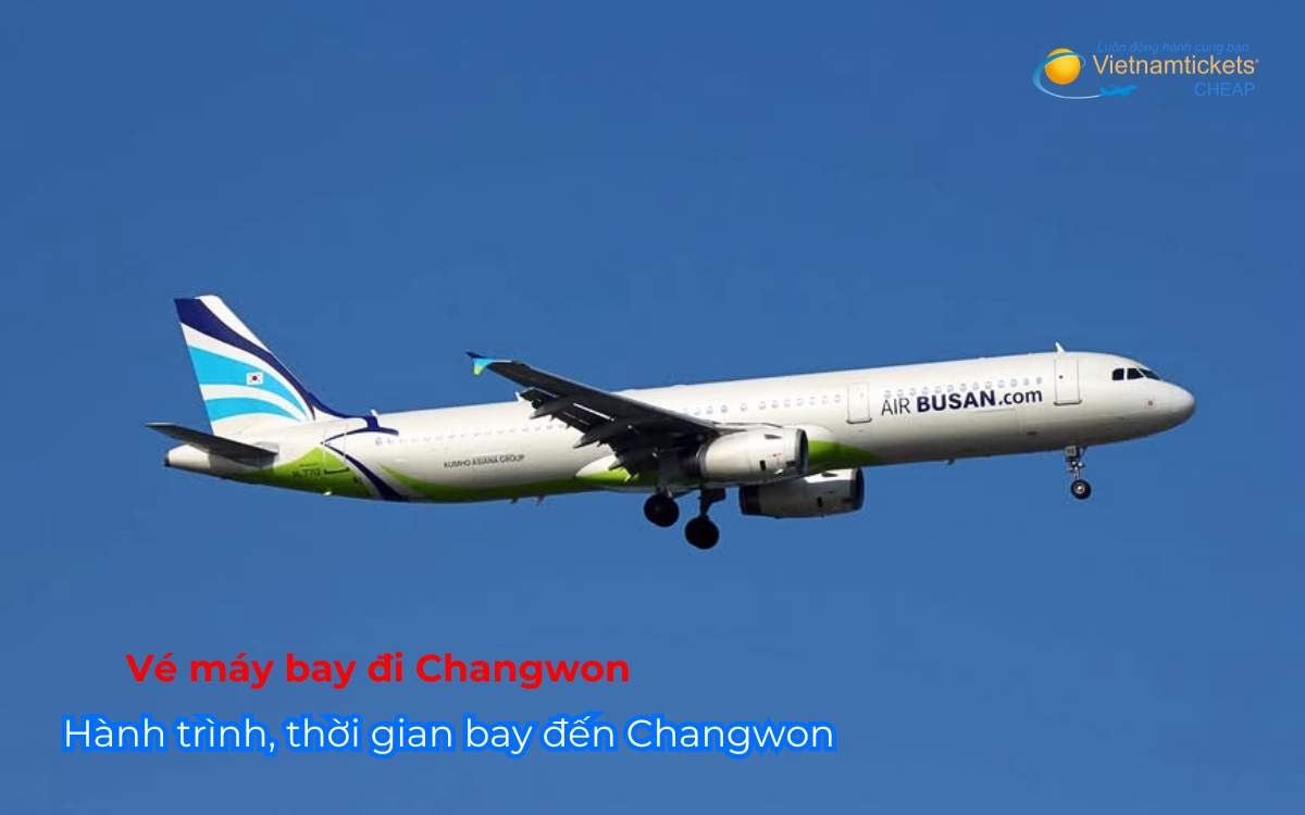 Hành trình, thời gian bay đến Changwon