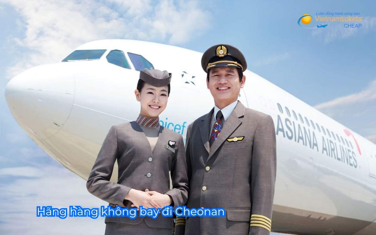 Hãng hàng không bay đi Cheonan