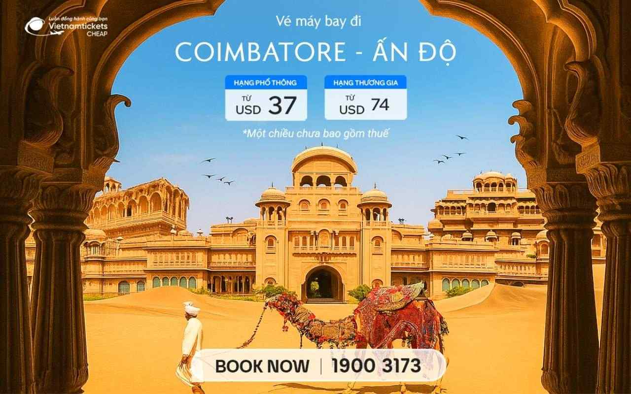 Vé Máy Bay Đi Coimbatore