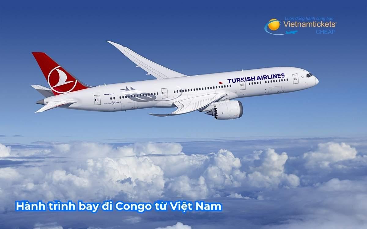 Hành trình bay đi Congo từ Việt Nam