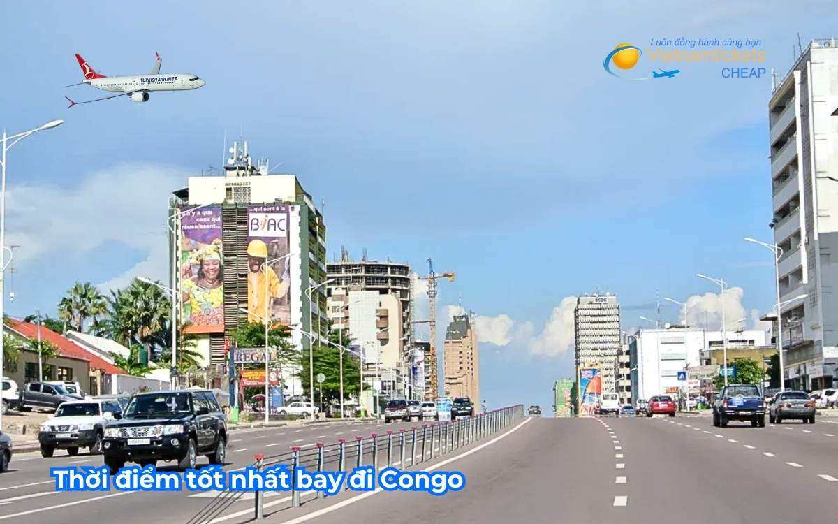 Thời điểm tốt nhất bay đi Congo