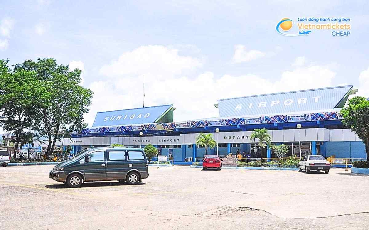 Bay đến Dinagat Islands hạ cánh ở sân bay nào?