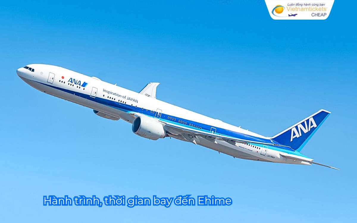 Hành trình, thời gian bay đến Ehime