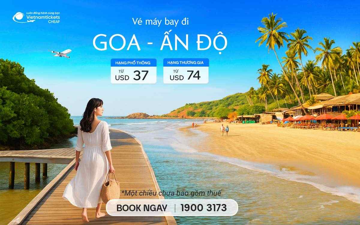 Vé máy bay đi Goa
