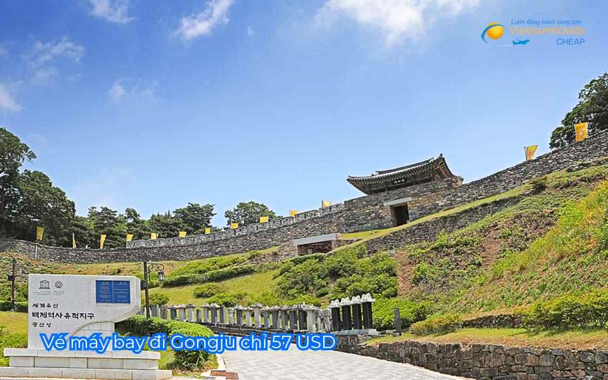 Vé máy bay đi Gongju chỉ 57 USD