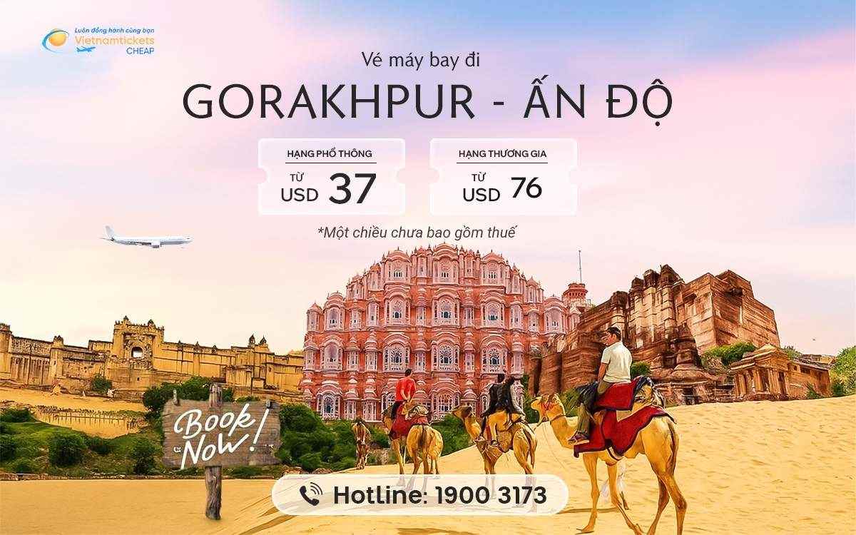 Vé Máy Bay Đi Gorakhpur