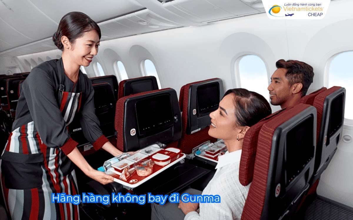 Hãng hàng không bay đi Gunma