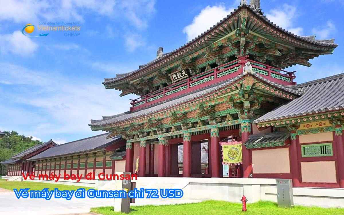 Vé máy bay đi Gunsan chỉ 72 USD