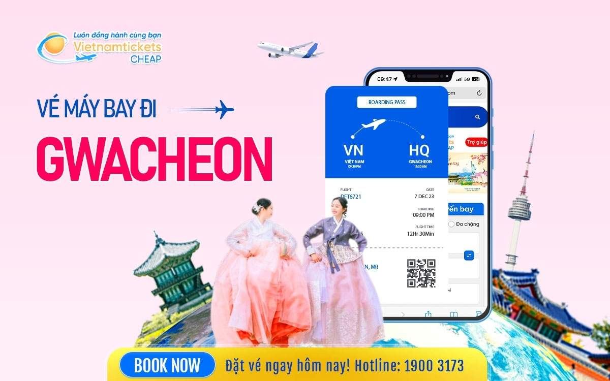 Vé Máy Bay Đi Gwacheon