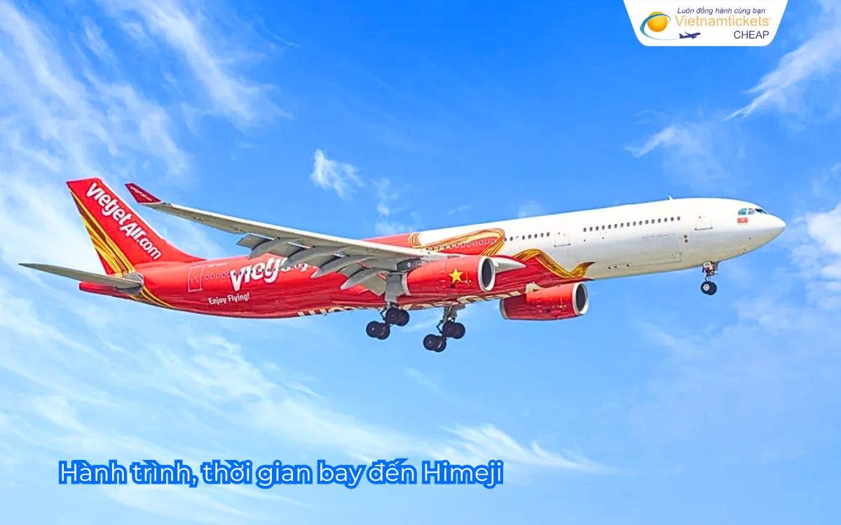 Hành trình, thời gian bay đến Himeji