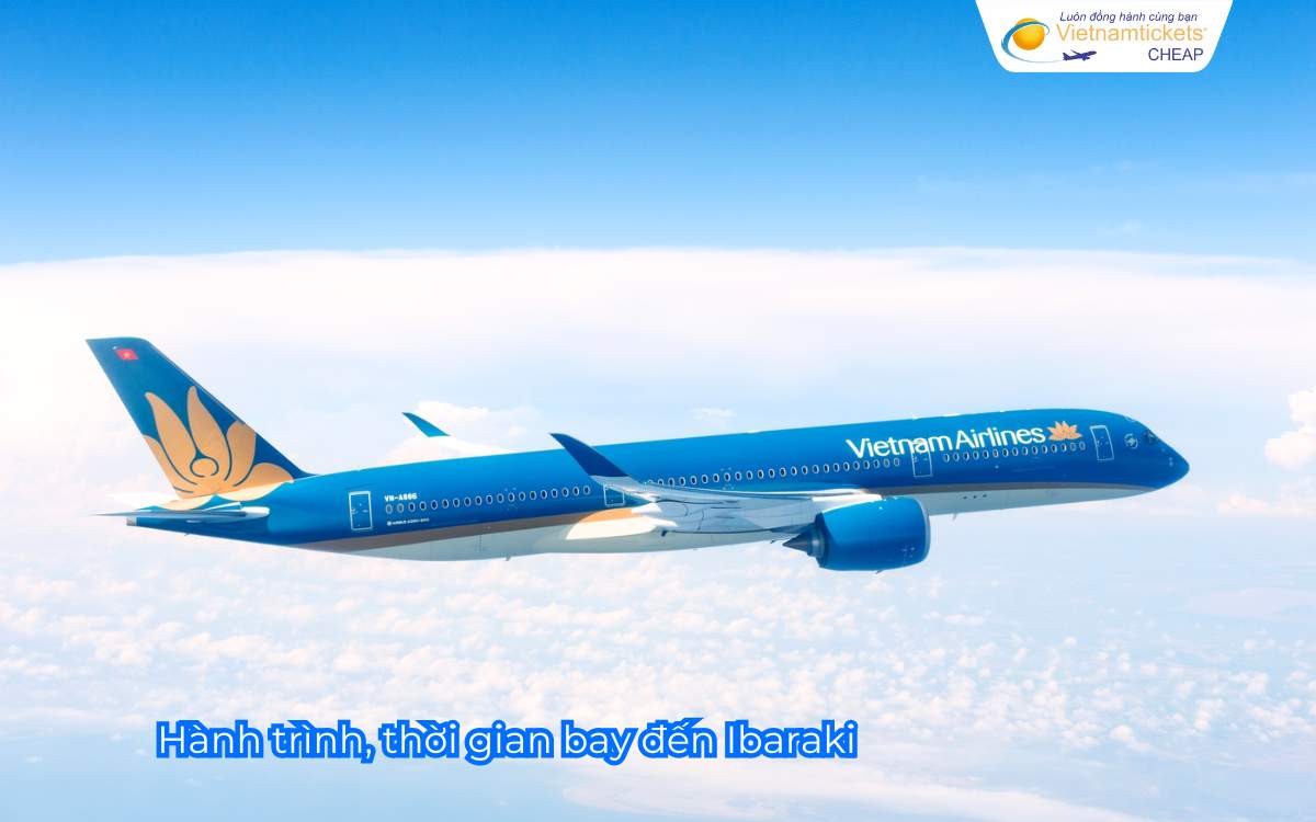 Hành trình, thời gian bay đến Ibaraki