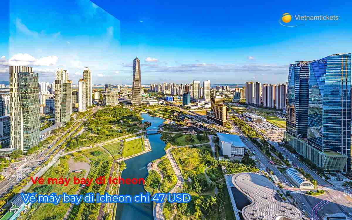 V&eacute; m&aacute;y bay đi Icheon chỉ 47 USD