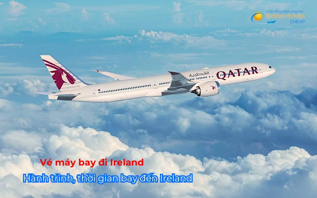 Hành trình, thời gian bay đến Ireland 