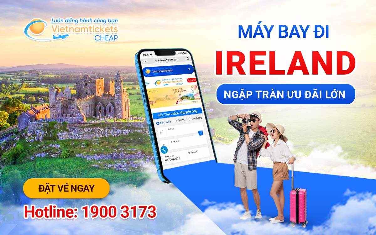Vé máy bay đi Ireland giá rẻ
