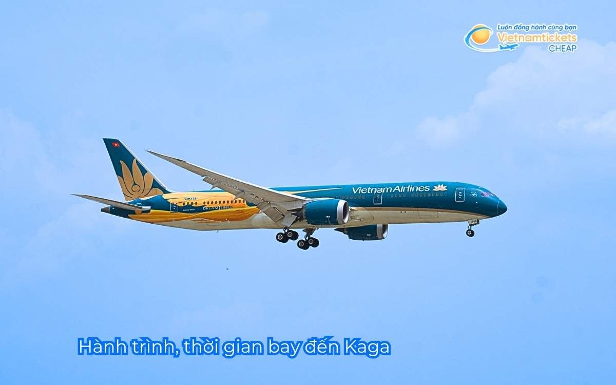 Hành trình, thời gian bay đến Kaga