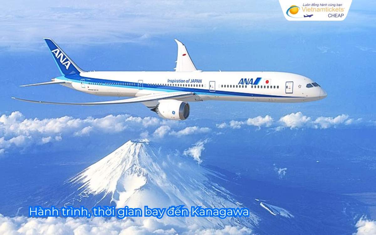 Hành trình, thời gian bay đến Kanagawa