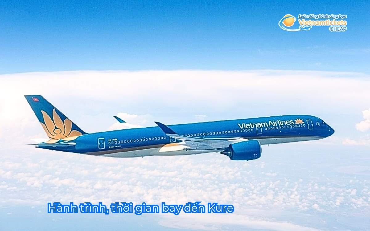 Hành trình, thời gian bay đến Kure