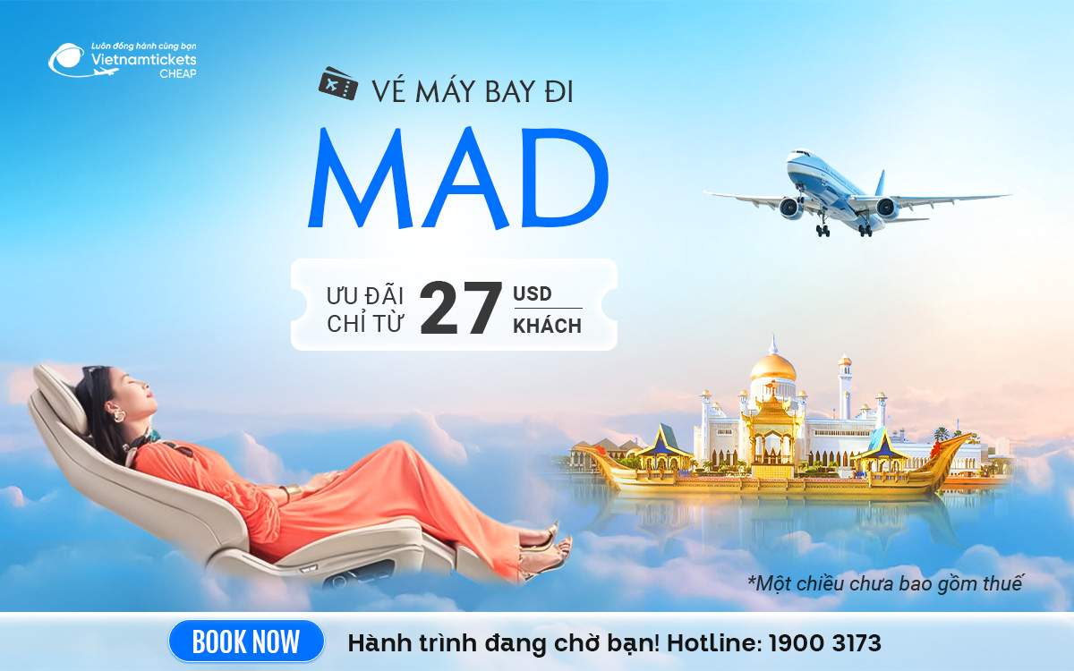 Vé Máy Bay Đi Mad