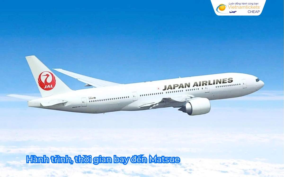 Hành trình, thời gian bay đến Matsue