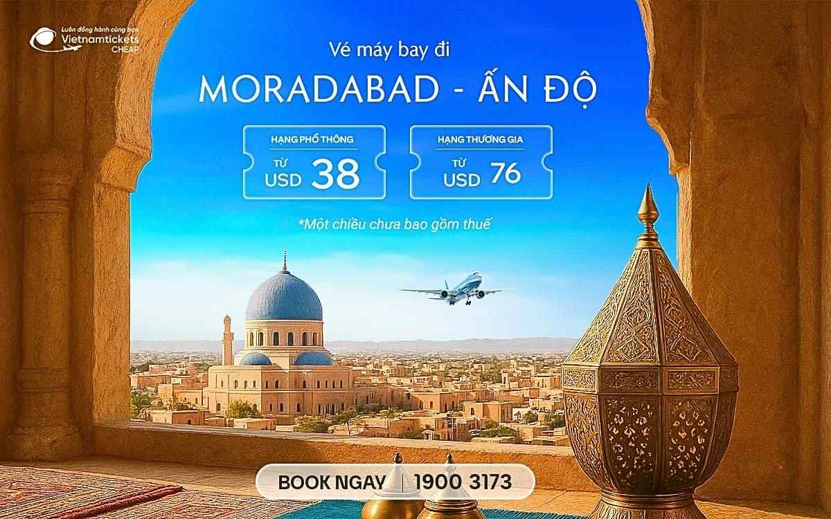 Vé Máy Bay Đi Moradabad