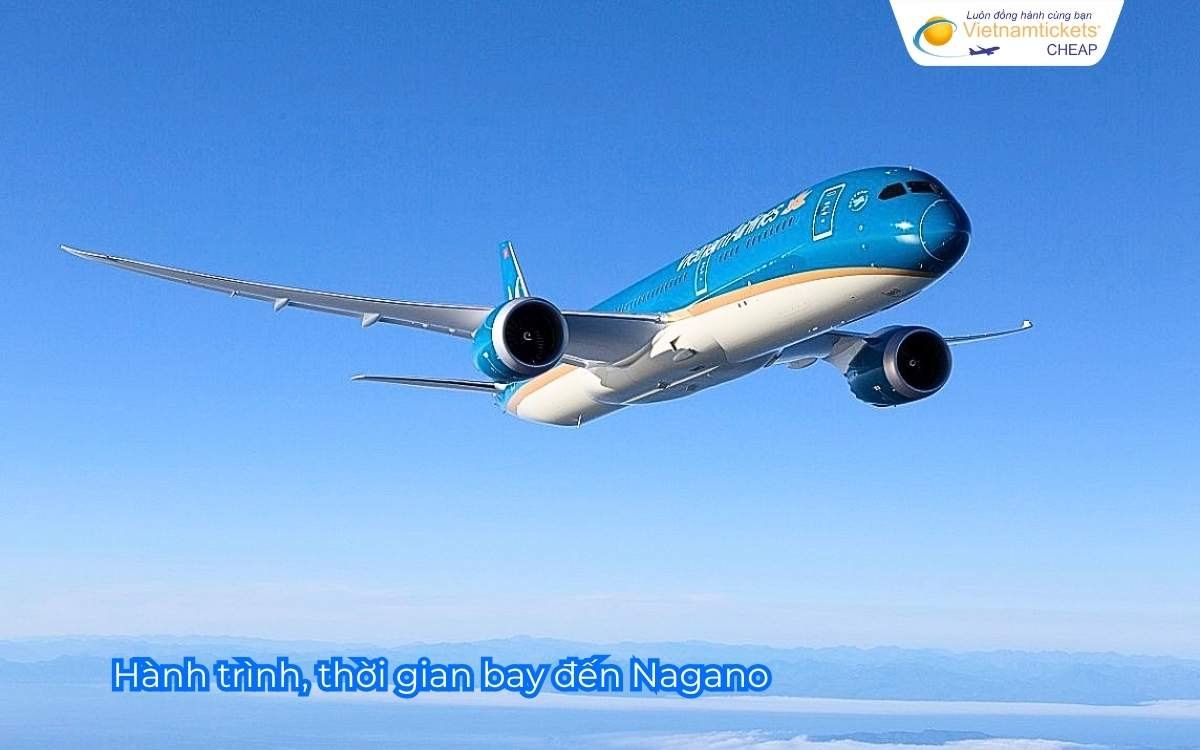 Hành trình, thời gian bay đến Nagano