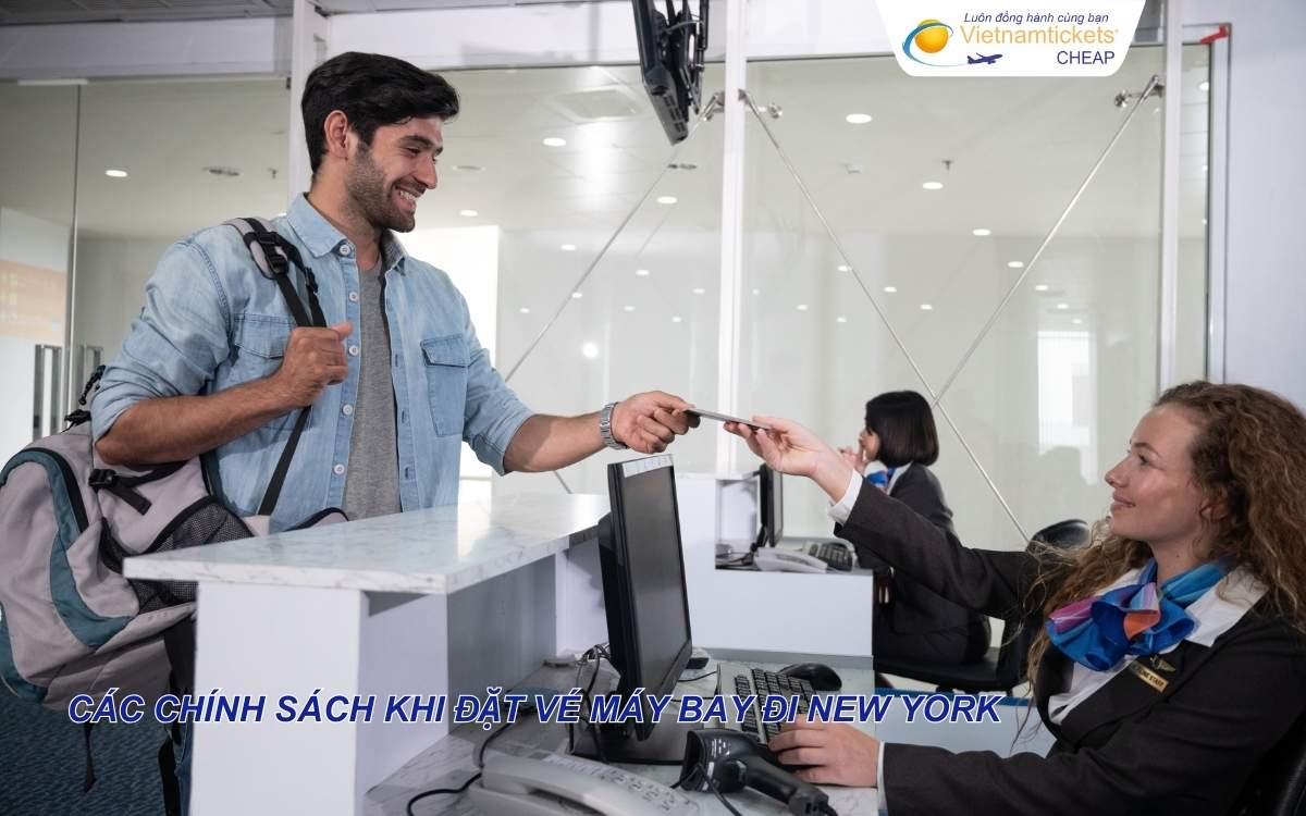 Các chính sách khi đặt vé máy bay đi New York