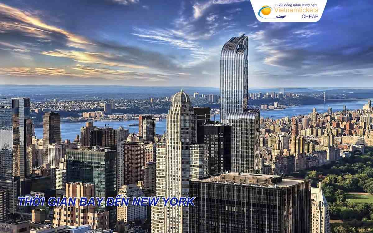 Thời gian bay đến New York