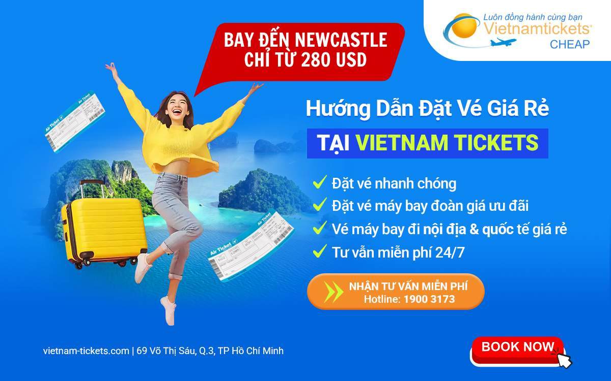 Địa chỉ mua vé máy bay đi Newcastle Úc uy tín