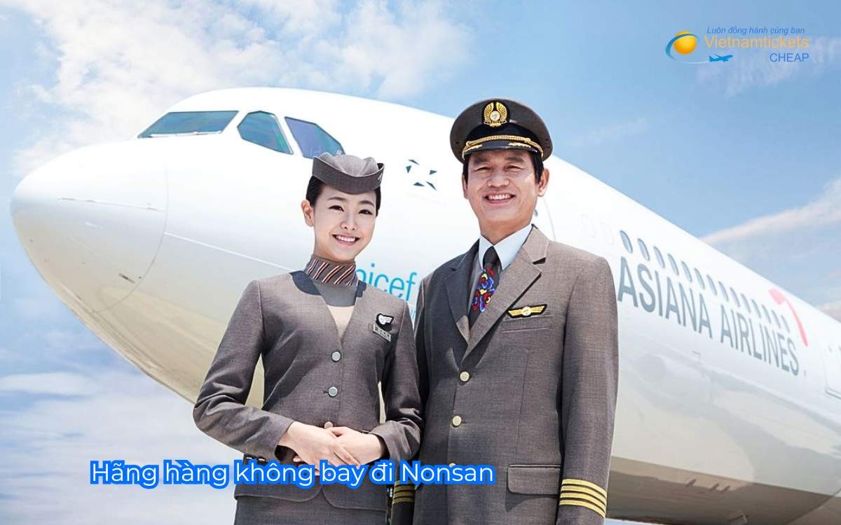 Hãng hàng không bay đi Nonsan