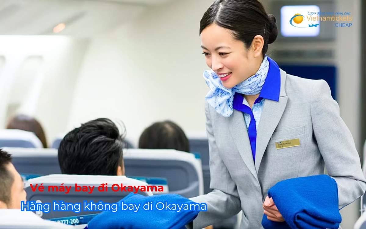 Hãng hàng không bay đi Okayama
