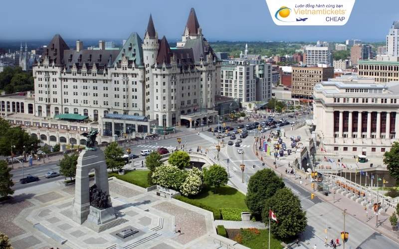 đặt vé máy bay giá rẻ đi Ottawa