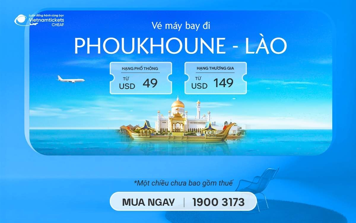 Vé Máy Bay Đi Phoukhoune