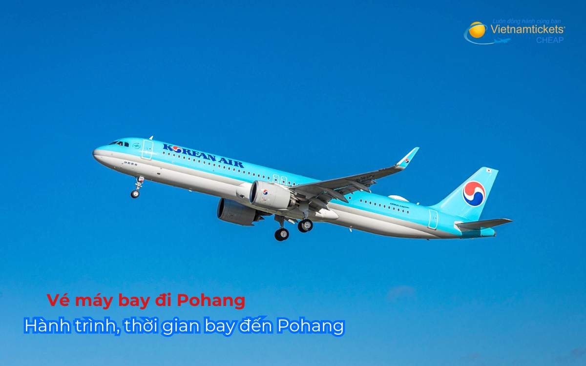Hành trình, thời gian bay đến Pohang