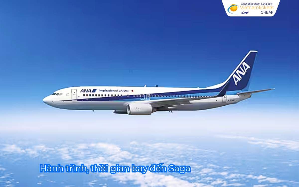 Hành trình, thời gian bay đến Saga
