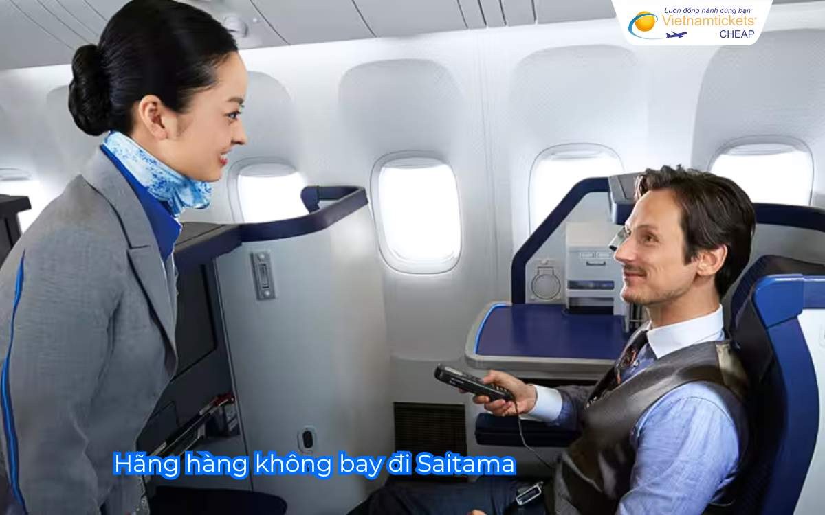 Hãng hàng không bay đi Saitama