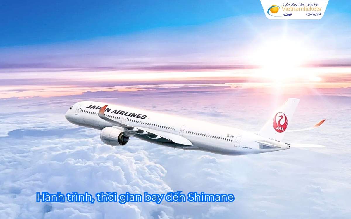 Hành trình, thời gian bay đến Shimane