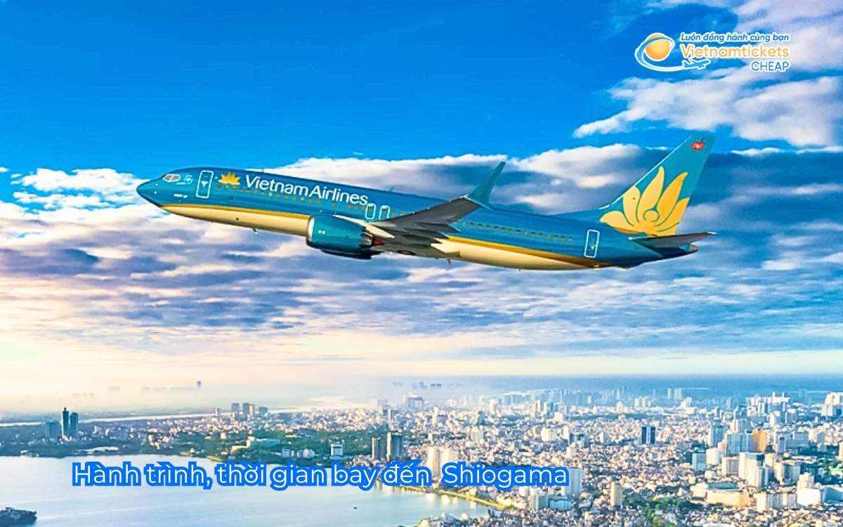 Hành trình, thời gian bay đến Shiogama