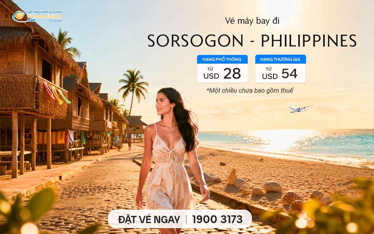 Vé máy bay đi Sorsogon