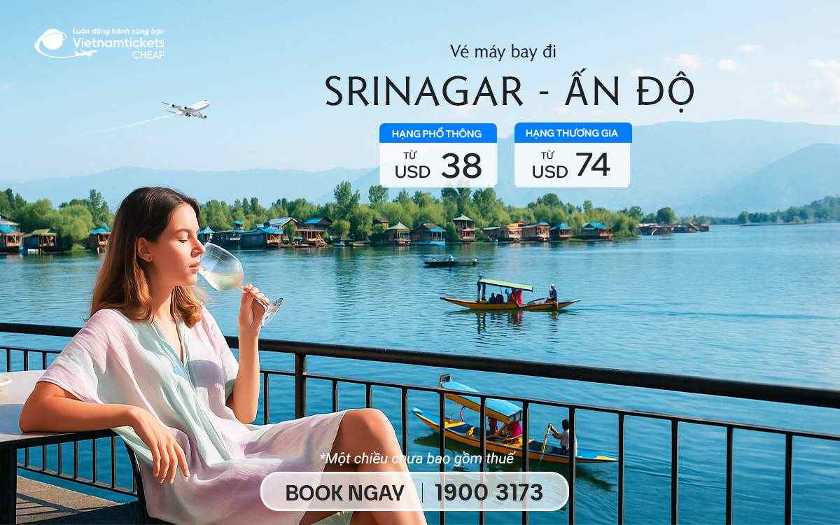 Vé Máy Bay Đi Srinagar