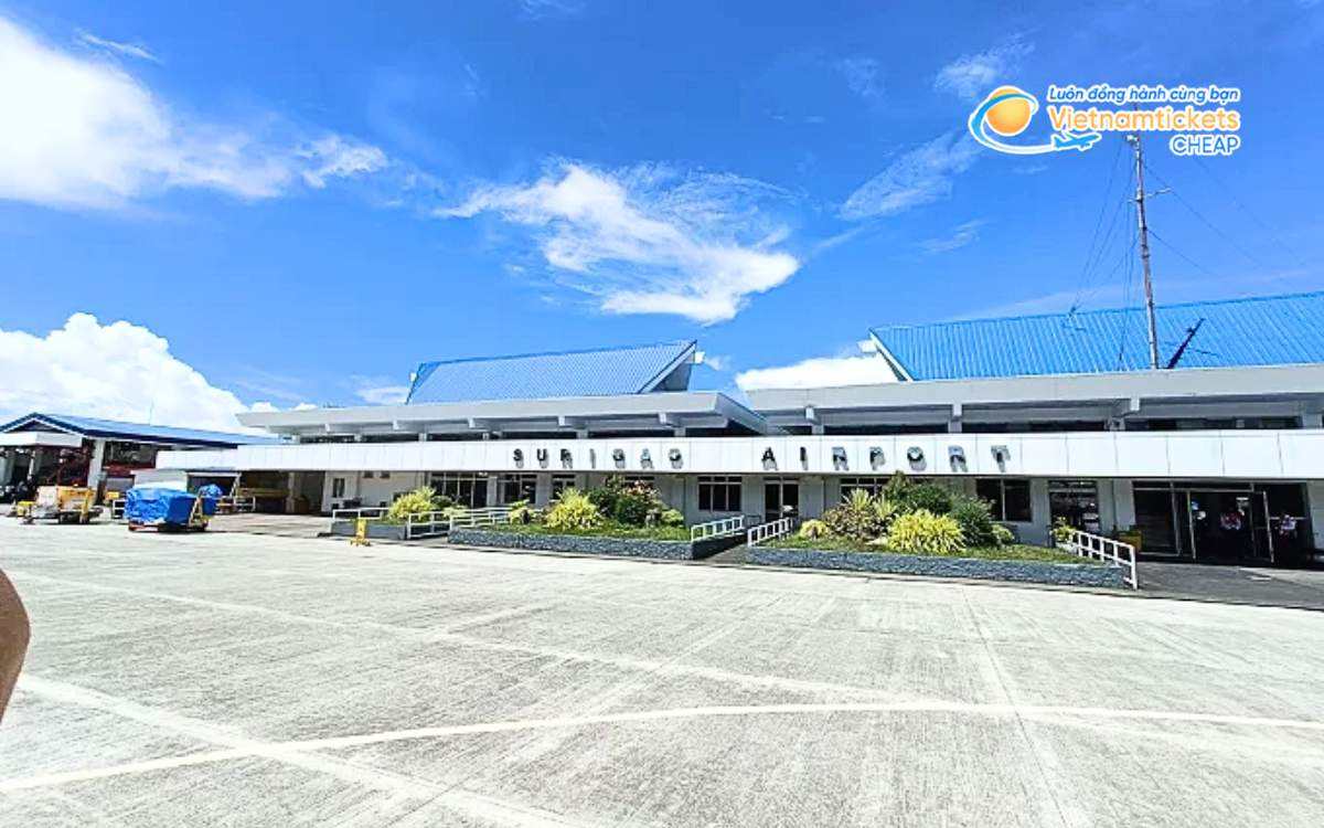 Bay đến Surigao del Norte hạ cánh ở sân bay nào?