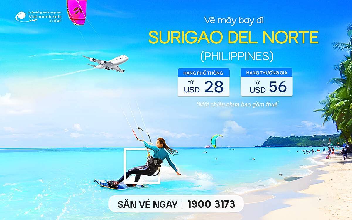 Vé Máy Bay Đi Surigao Del Norte